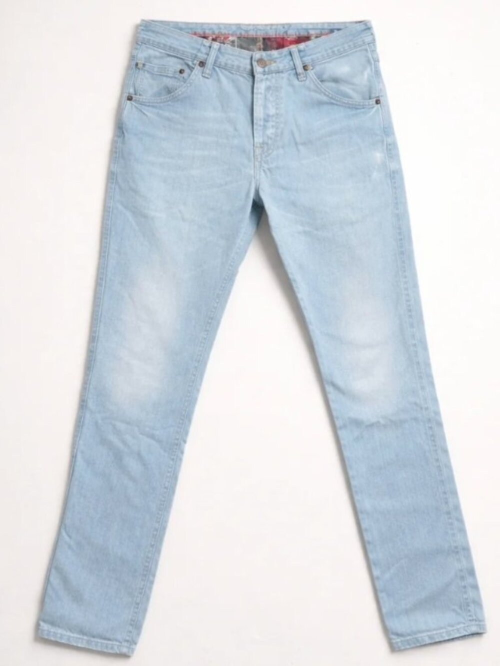 Pepe Jeans Men's Straight-leg Dawn Bleached Denim Blue Jeans, Size 32
